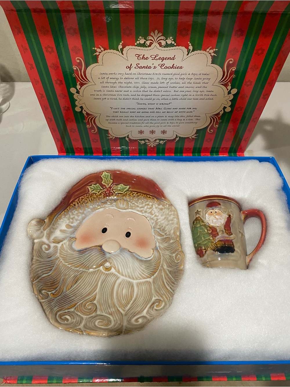 The Legend of the Cookies, Santa Plate and Mug Set